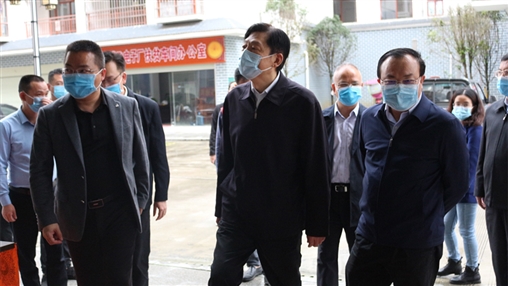 廣西壯族自治區黨委副書記孫大偉蒞臨百裕集團環江扶貧車間指導工作